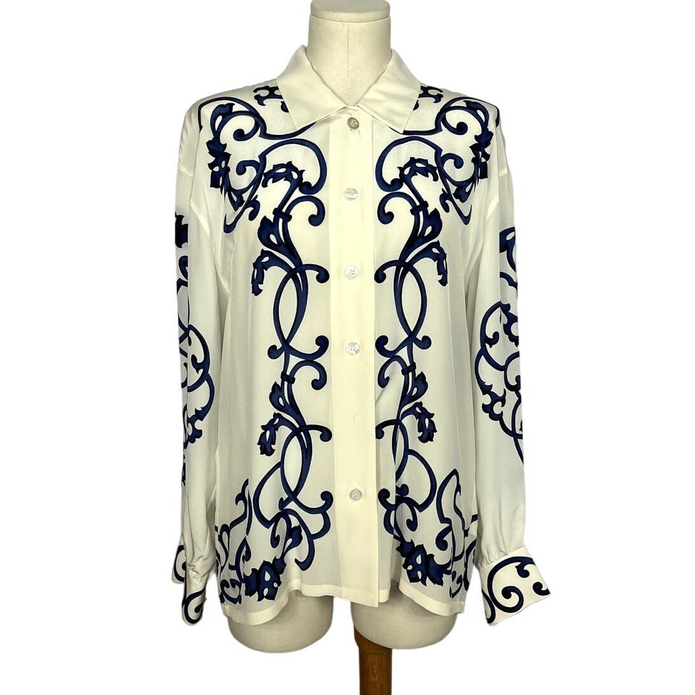 1980s Escada Blouse | Button-Up | Size 42 | Vintage